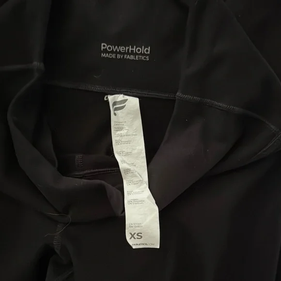 Fabletics define powerhold 7/8 Black High-Waisted Leggings size XS 2 pair pack - Picture 6 of 6